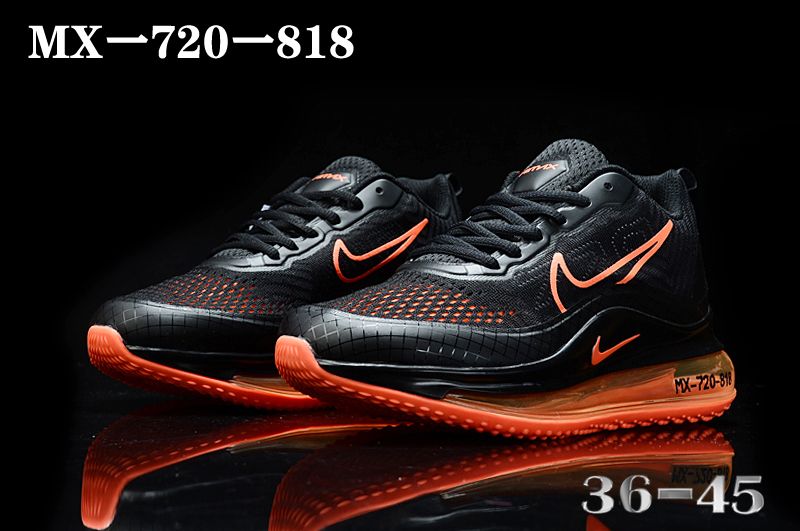 2020 Nike Air Max 720-818 Black Orange For Women